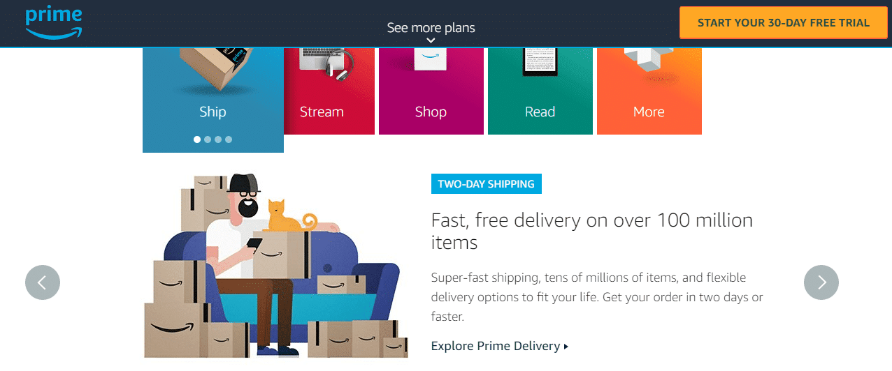 Amazon Prime | Fast eCommerce shipping programs you need to be on to raise your conversions